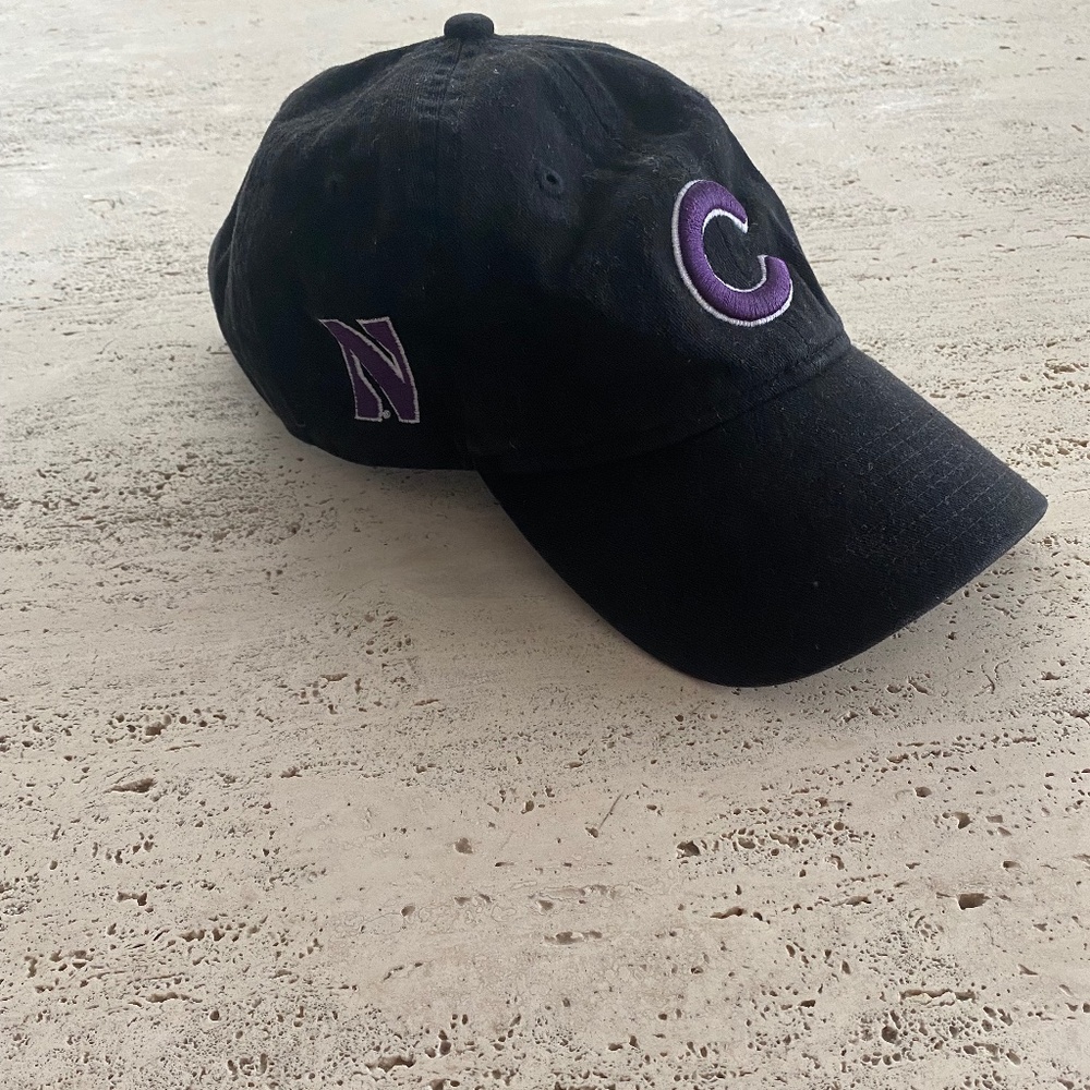 Unisex New Era Chicago Cubs/Northwestern University black baseball cap
